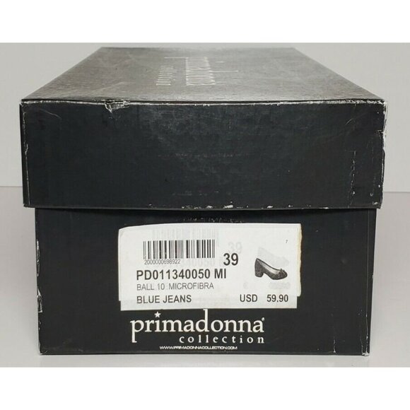 PRIMADONNA COLLECTION WOMEN'S EURO 39 BOW COLOR- BLUE JEAN NEW PD011340050MI - Picture 12 of 12